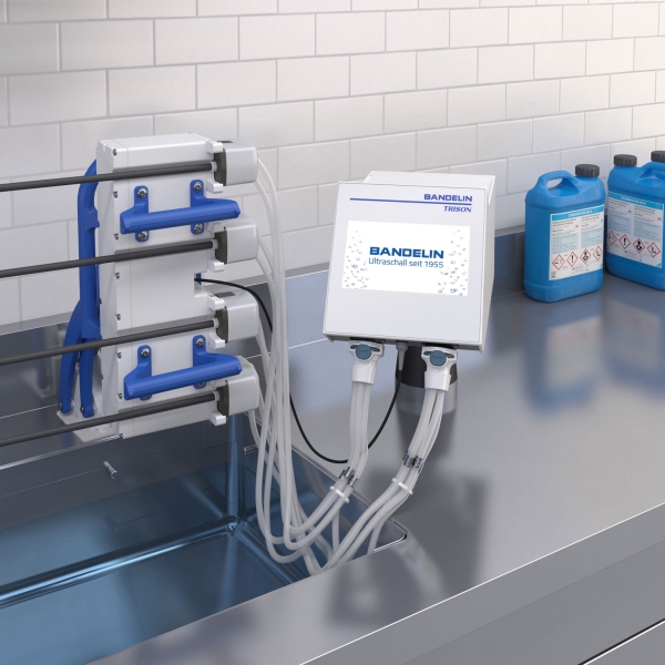 Preview: Ultraschallbad Bandelin TRISON Eingebaut Base mit Touchdisplay